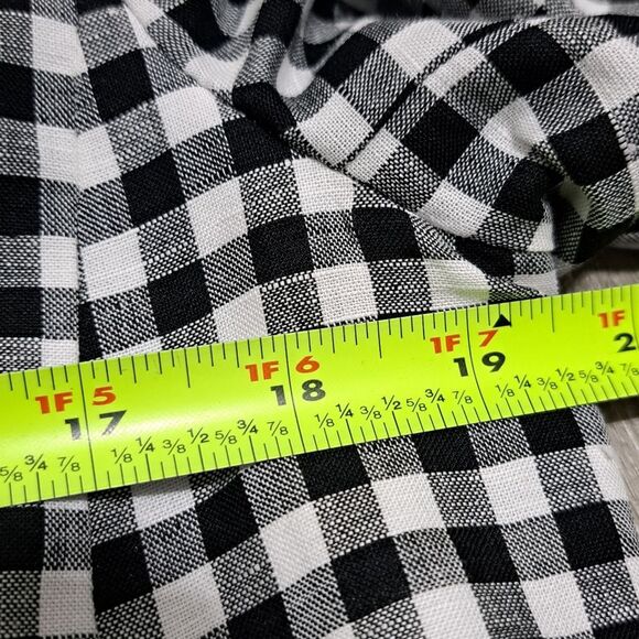 Talbots Linen Blend Preppy Minimal Gingham Blazer Size 12 Petite Black/White NWT - Picture 6 of 15